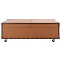 Table basse coffre de rangement Terese avec casier à vin - 120 L x 60 P x 39 H cm - 120x60x39 cm