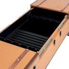 Table basse coffre de rangement Terese avec casier à vin - 120 L x 60 P x 39 H cm - 120x60x39 cm
