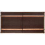 Table basse coffre de rangement Terese avec casier à vin - 120 L x 60 P x 39 H cm - 120x60x39 cm