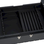Table basse coffre de rangement Terese avec casier à vin - 120 L x 60 P x 39 H cm - 120x60x39 cm
