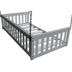 Lit de repos suspendu Pine Twin Mission avec chaîne