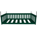 Lit de repos suspendu Pine Twin Mission avec chaîne