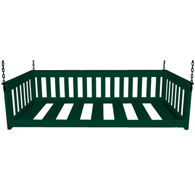 Lit de repos suspendu Pine Twin Mission avec chaîne