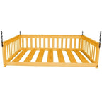 Lit de repos suspendu Pine Twin Mission avec chaîne