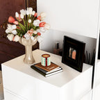 Coiffeuse lumineuse avec armoire de rangement et miroir pleine longueur