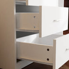 Coiffeuse lumineuse avec armoire de rangement et miroir pleine longueur