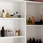 Coiffeuse lumineuse avec armoire de rangement et miroir pleine longueur