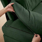 Canapé d'angle en U 4 places avec double méridienne pour salon
