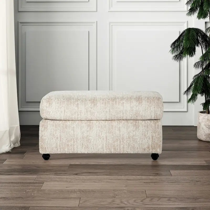 Nason Living Room Ottoman, parchemin
