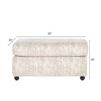 Nason Living Room Ottoman, parchemin