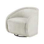 Fauteuil d'appoint pivotant en tissu Margareth