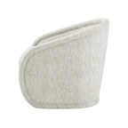 Fauteuil d'appoint pivotant en tissu Margareth