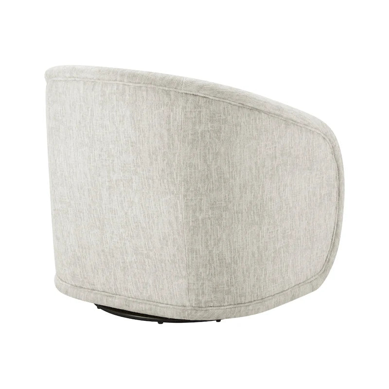 Fauteuil d'appoint pivotant en tissu Margareth