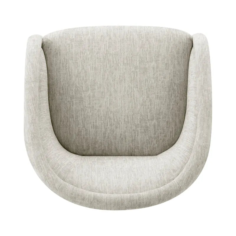 Fauteuil d'appoint pivotant en tissu Margareth