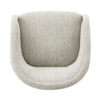 Fauteuil d'appoint pivotant en tissu Margareth