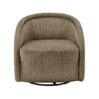 Fauteuil d'appoint pivotant en tissu Margareth