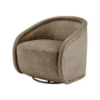 Fauteuil d'appoint pivotant en tissu Margareth