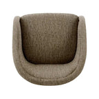 Fauteuil d'appoint pivotant en tissu Margareth