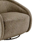 Fauteuil d'appoint pivotant en tissu Margareth