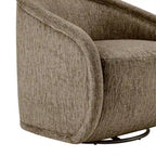 Fauteuil d'appoint pivotant en tissu Margareth