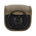 Fauteuil d'appoint pivotant en tissu Margareth