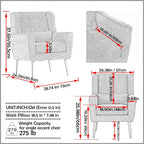 Fauteuil moderne Fauteuil de lecture confortable Fauteuil de salon