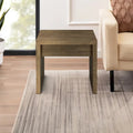 Table d'appoint Nette de 61 cm avec marques de scie brutes, bois, marron naturel