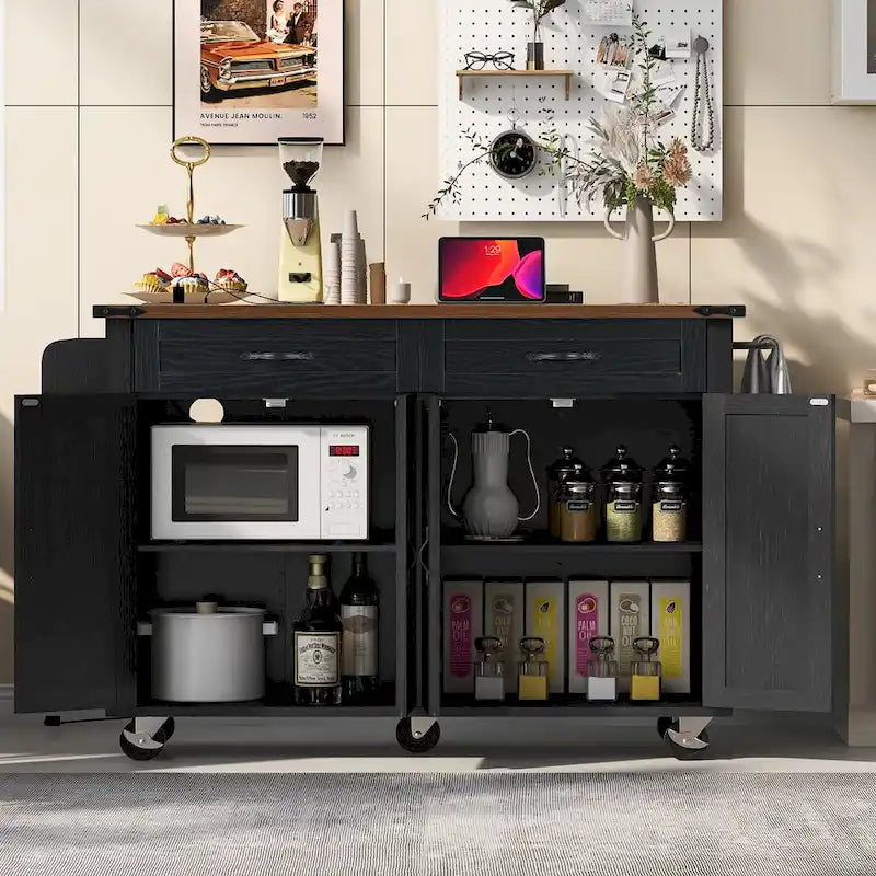 Rolling Kitchen Cart on Wheels